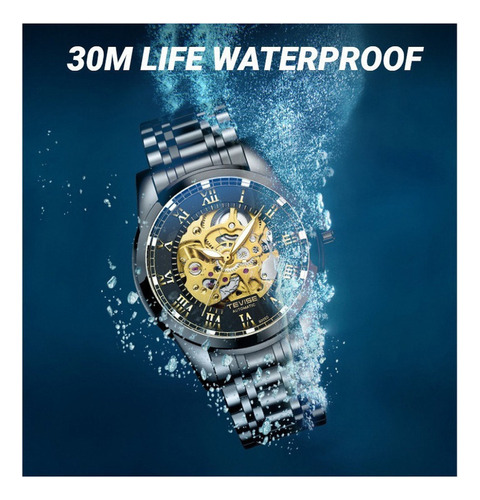 Relojes Mecánicos Luminosos De Acero Inoxidable Tevise 9005d