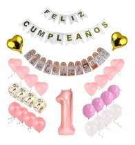 Comprar Combo Cumple Primer Añito 1 Año Guirnalda Fotos 12 Meses 