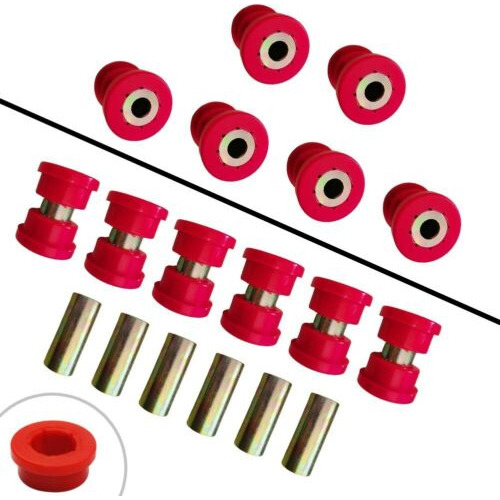 Red Lower Control Arm Bushing Kit For Honda Civic 1988-1 Uux