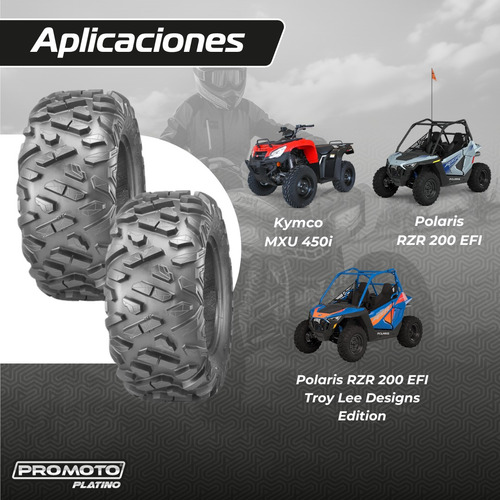 Llantas Traseras P/cuatrimoto 24x10-12 P3501a 6pr