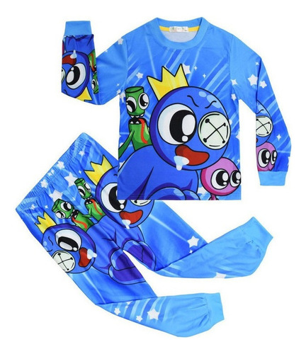 L Pijama De Manga Larga Para Nios Rainbow Friends [u]