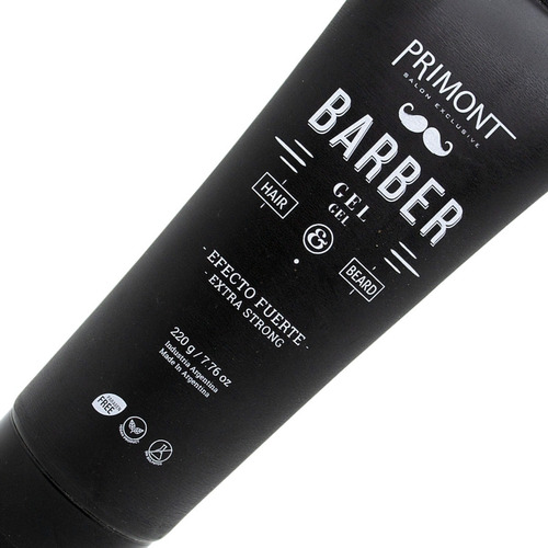 Primont Barber Gel Capilar Vegano Fijación Fuerte Pelo Local