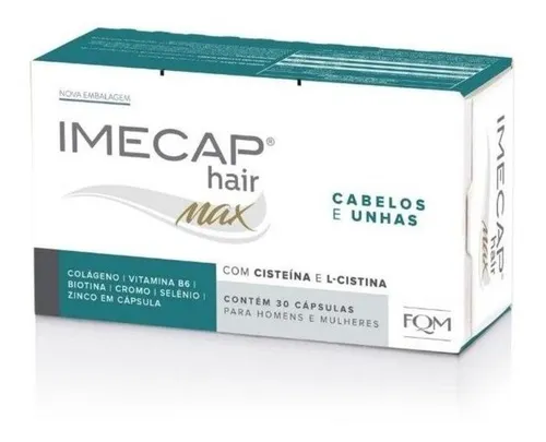 comprar Imecap Hair Max 30 Cápsulas Cabelos E Unhas Com Biotina