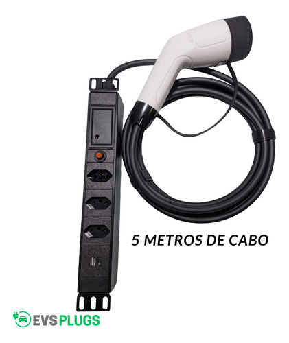 Adaptador De Descarga V2l Para Carro Elétrico Tipo 2
