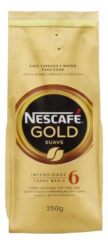 Café Torrado e Moído Suave Nescafé Gold Pacote 250g