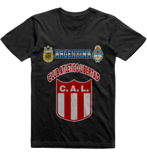 Remera Infantil Negra Libertad De Monte Caseros