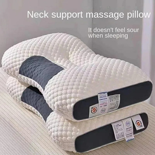 Almohada Masaje 3d Soporte Cuello Pack X 2
