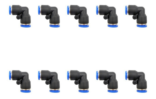 Imagen 1 de 7 de 10 Pz Reducción Neumática Codo 8mm A 6mm