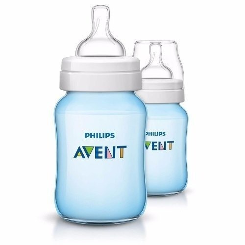 Biberones Avent Classic Celeste 260ml X2