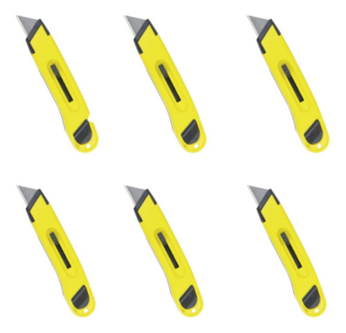 Cutter Trincheta Retractil Stanley Cantidad 6 Oferta