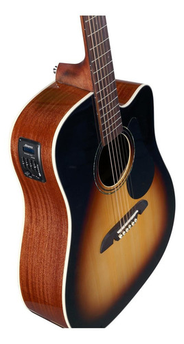 Guitarra Electroacústica Alvarez Regent RD26CE para diestros sunburst brillante