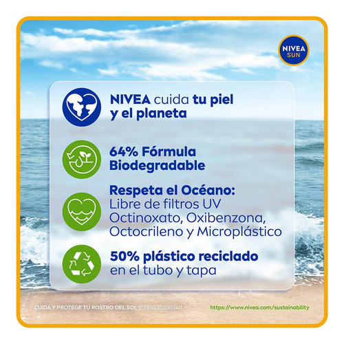 Protector Facial Nivea Sun Control De Brillo Tono Medio 50ml