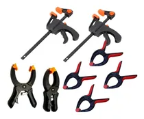 Comprar Kit 8 Prensas Lusqtoff Juego De Herramientas Carpinteria Set