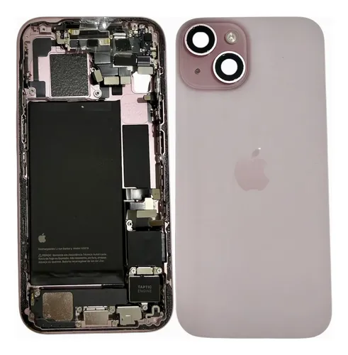 Tampa Traseira Carcaça Vidro Para Iphone 15 Retirada Complet