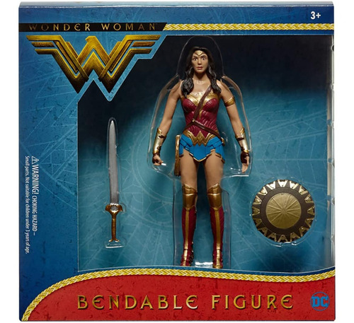 Boneca Wonder Woman Mulher Maravilha Bendabl Figure Nj Croce