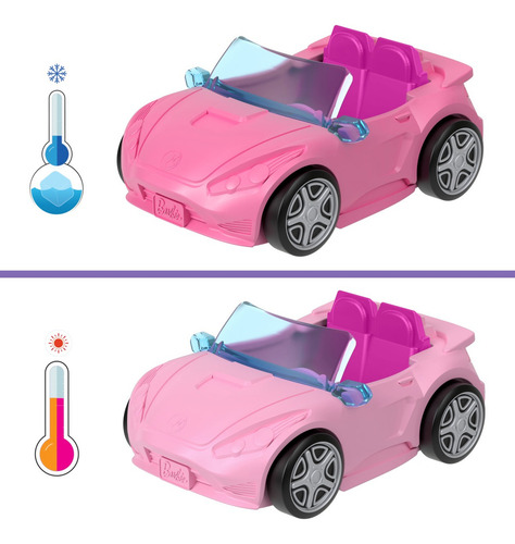 Barbie Mini Barbieland Vehículo Muñecas Convertible Rosa Multicolor
