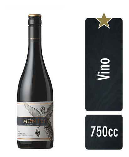 Vino Montes Limited Selection Pinot Noir 750cc 1 Unidad