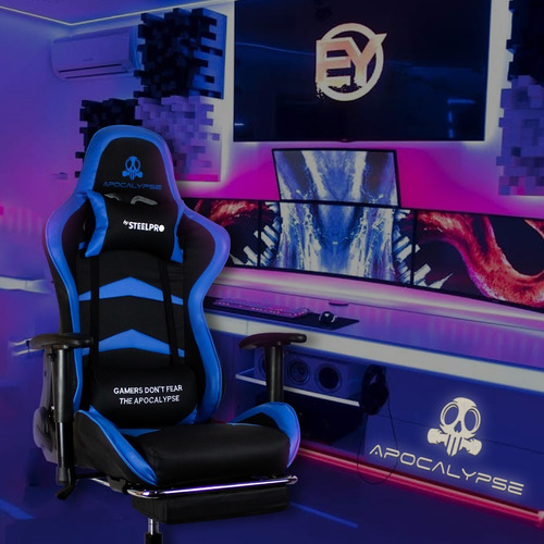 Imagen 7 de 7 de Silla Gamer Ergonomica Reclinable 180 Apocalypse By Steelpro