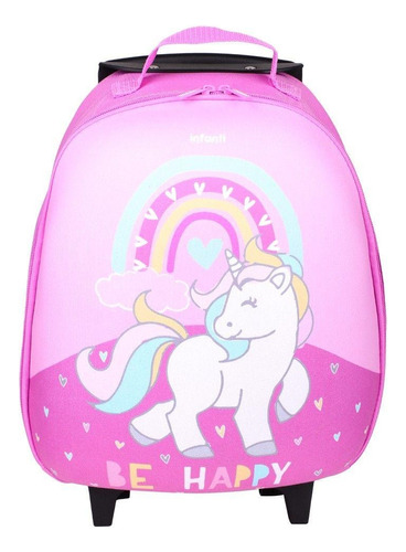 Mochila Con Ruedas Unicornio Infanti