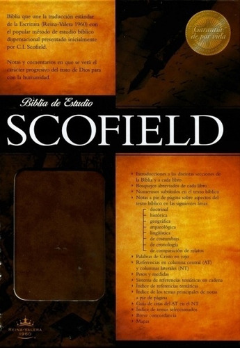 Biblia De Estudio Scofield Tapa Simil Piel Chocolate