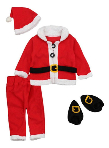 Traje De Santa Claus Ropa De Papa Noél For Bebés