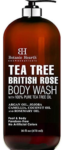 Botanic Hearth Tea Tree Body Wash Con Extracto De Rosa Britá