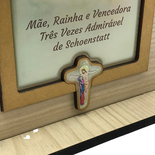 Capela Mãe Rainha Com Coroa Grande 25 Cm
