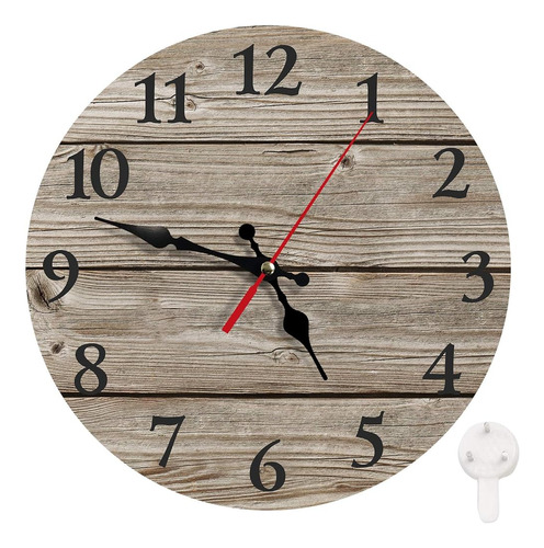 Britimes Round Wall Clock Silent Non-ticking Clock 10 Inch, 