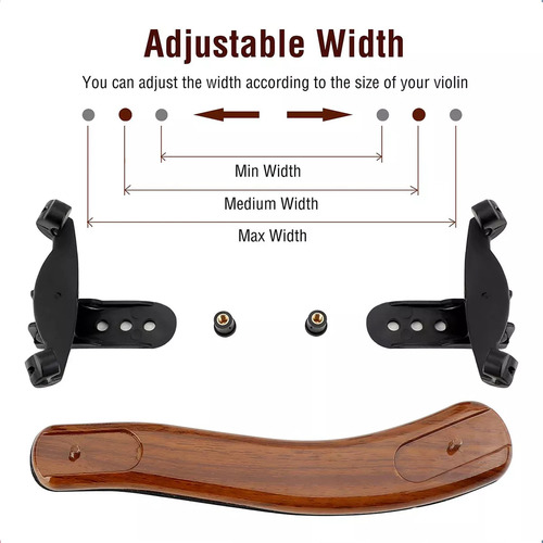 Cojin Para Violín Ajustable Soporte 4/4 3/4 Descansa Hombro