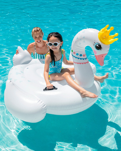 Boia Bote Inflável Cisne Real Infantil - Intex 57562 Cor Branco