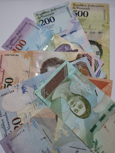 Set Billetes Antiguos De Venezuela
