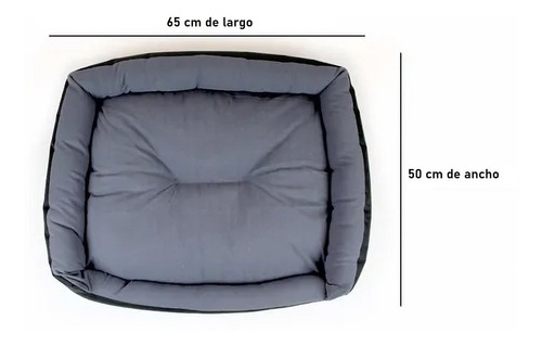Cama Para Perro O Mascota Mediana, 65 X 50 X 15 Cm