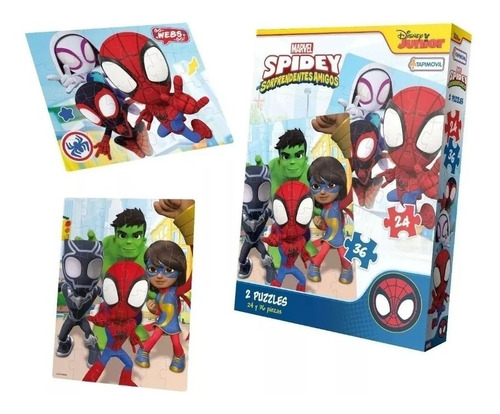 Puzzle 2 Spidey Y Sus Amigos 24 Y 36 Tapi Edu