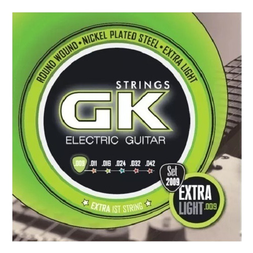 Encordado Guitarra Electrica Gk 2009 Extra Light *3 Unidades