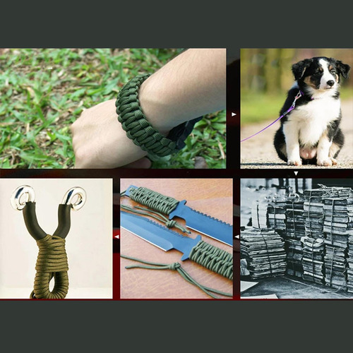 Paracord Cuerda Para Acampar Supervivencia Verde Oscuro