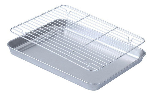 Bandeja De Horno Con Rejilla For Enfriar, Plato 28cmx23.5cm