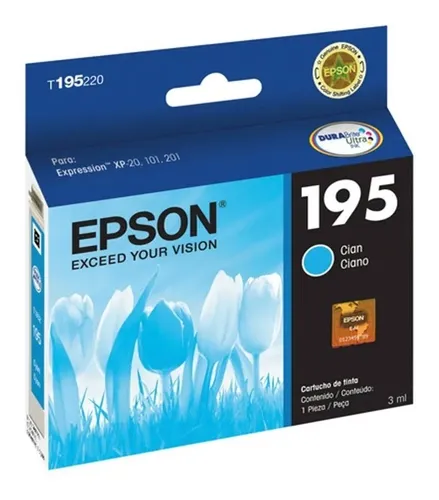 Cartucho Epson T195 Cian Xp-201/101/211 4ml T195220-al / /vc