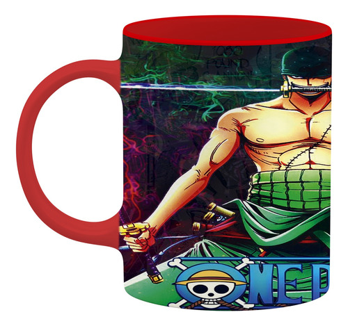 Taza Roronoa Zoro One Piece Anime Cazador De Piratas