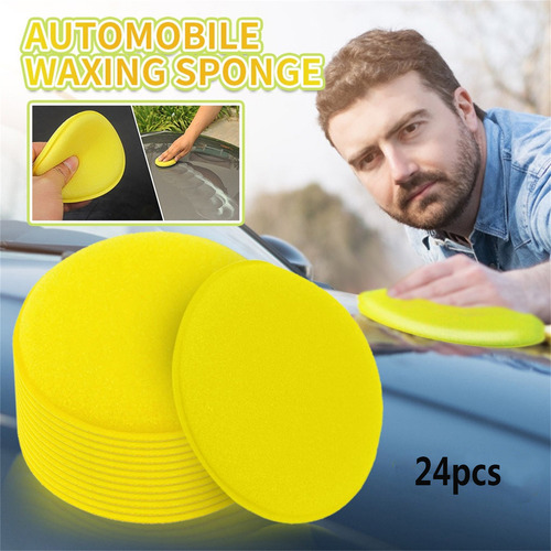 Juego De 24 Esponjas Aplicadoras De Cera Para Pulir Automóvi