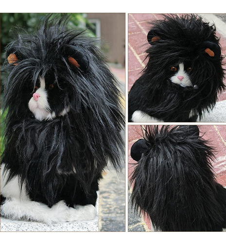 Peluca De Melena De León Negro Para Perros Y Gatos S Peluca De Melena De León Negro Para Perros Y Gatos S