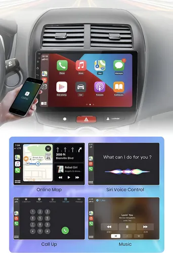 Z Radio Android Carplay 4+64 Mitsubishi Asx 2011-2020