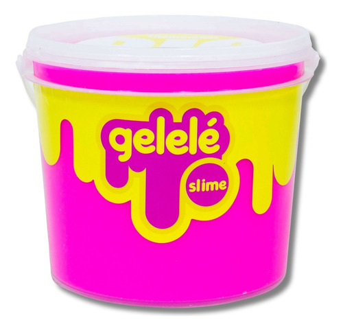 Balde Gelele Slime 1,5kg Tradicional Colorido Neon Amoeba
