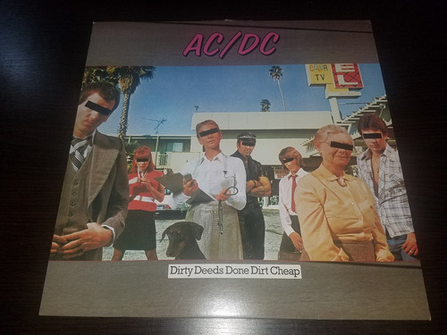 Lp Vinilo Disco Acetato Ac/dc Dirty Deeds Done Dirt Cheap   