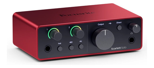 Focusrite Scarlett Solo 4ta Generacion Placa De Audio Usb