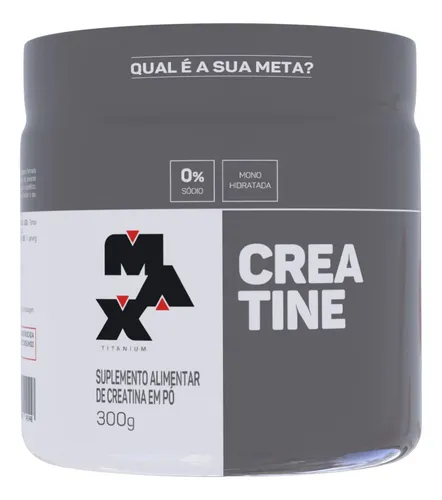 Creatina 300 Gr - Max Titanium Sabor Sem Sabor