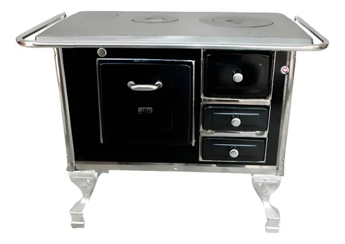 comprar Fogão A Lenha N1 Chapa Polida 49x79 + Kit Chaminé 6 Peças