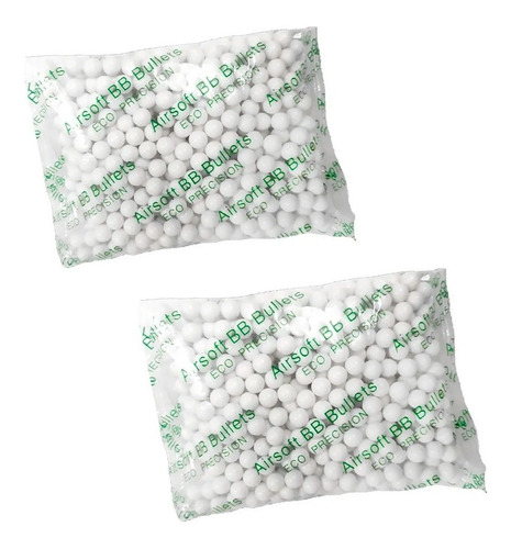 Imagen 4 de 9 de Balines Airsoft Goldenball 6 Mm X500 0,12 G - 0,20 G Bbs