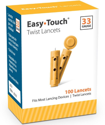Caja De 100 Lancetas Calibre 33 Easy Touch