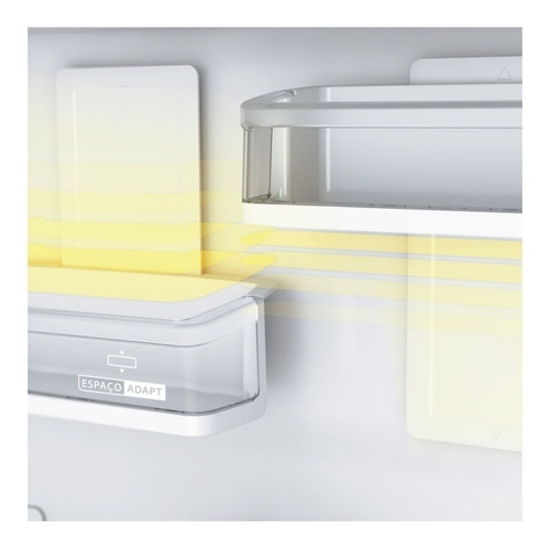 Imagem 6 de 6 de Geladeira frost free Brastemp BRE57A inox com freezer 443L 110V