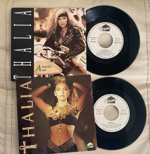 Thalia Singles Saliva Y Amarillo Azul  Ediciones Españoles 